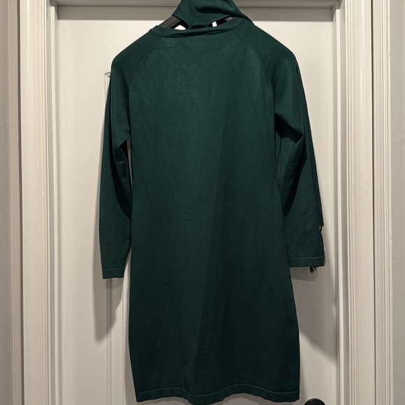 🟣 SELECT + TREND GREEN STUDDED SWEATER DRESS WITH SCARF SIZE MEDIUM - Picture 5 of 6